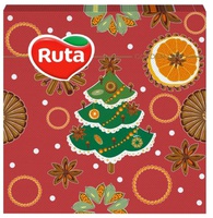 Ruta, საახალწლო ხელსახოცი "ნაძვის ხე", 33x33 სმ, 20 ც.