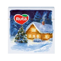 Ruta, საახალწლო ხელსახოცი "ზღაპარი", 33x33 სმ, 20 ც.