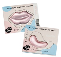Freeza All-Natural Hyaluronic Acid & Collagen თვალის & ტუჩის ნიღაბი Pink, 1 წყვილი