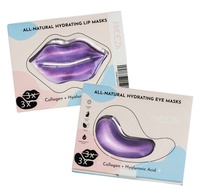 Freeza All-Natural Hyaluronic Acid & Collagen თვალის & ტუჩის ნიღაბი Purple, 3 წყვილი