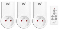 ჭკვიანი როზეტი LTC LXU201 Remote Controlled Mains Socket 3 Pack White