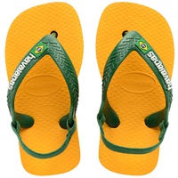 Havaianas, საბავშვო შლაპუნები, ზომა - 21, Brasil Logo II Pop Yellow