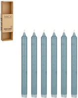 Mica Decorations, SunKissed, ვახშმის სანთელი, ლურჯი, 6 ცალი