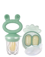 Haakaa ხილის ნიბლერი კონტეინერით Pea Green