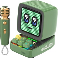 Divoom Ditoo-Mic Bluetooth Speaker With Karaoke Microphone Green