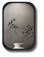 Flora Design, აბაზანის სარკე თაროთი, 75 x 50 სმ
