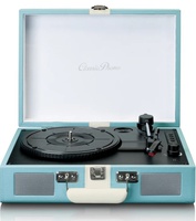 ფირსაკრავი Lenco TT-110BUWH Belt-Drive With Bluetooth Reception And Built In Speakers Turntable Blue/White